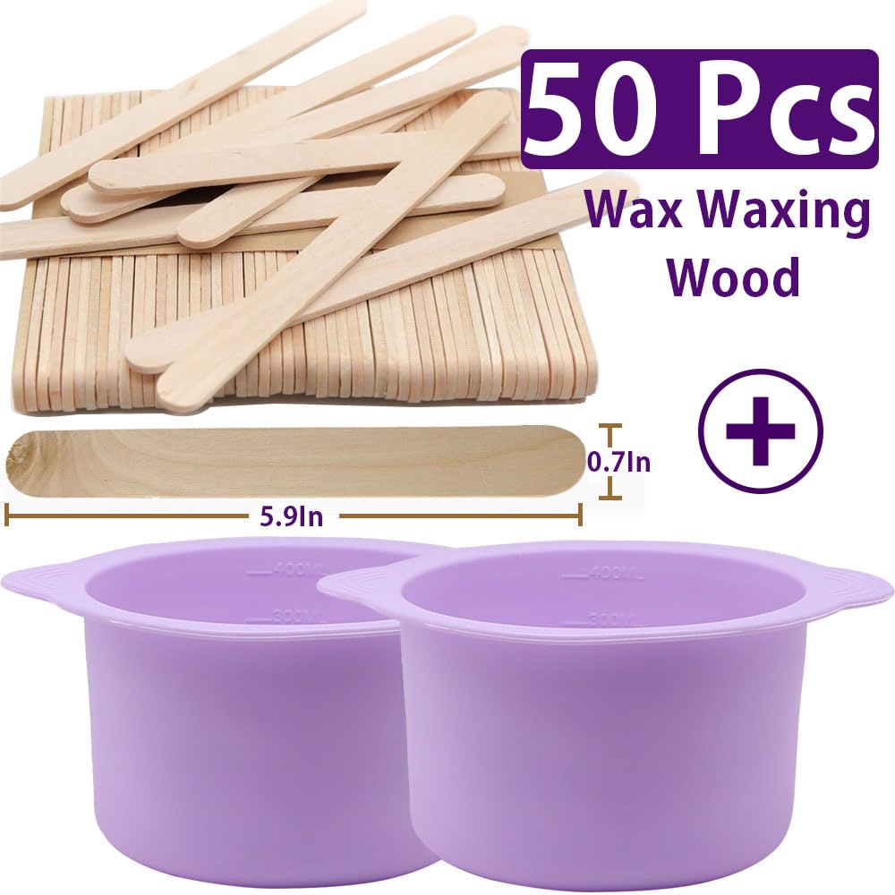 LEISENOR silicone wax bowl with anti-scald handle for safe removal