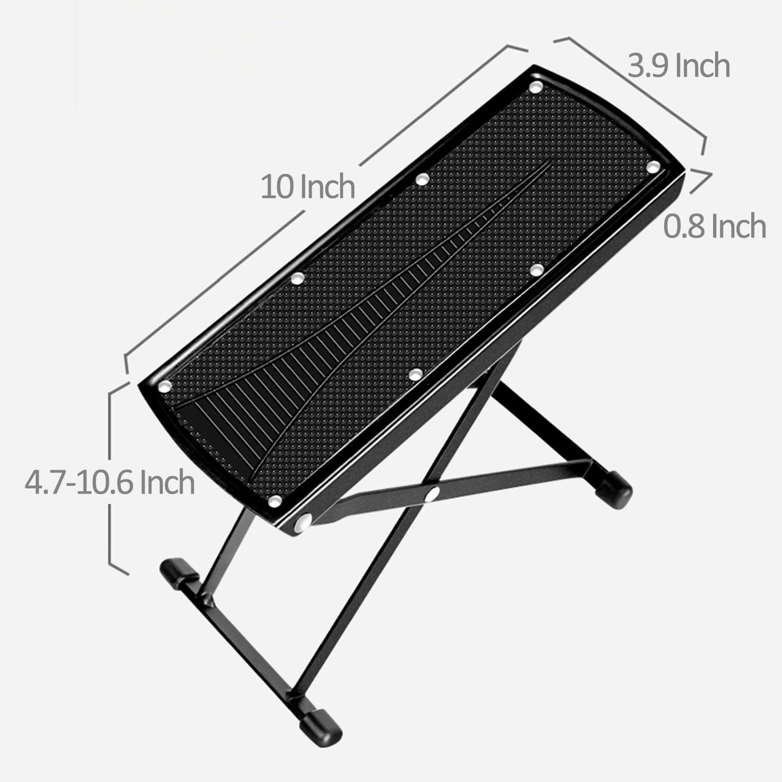 Lejesth foldable foot rest height-adjustment feature for customized comfort.