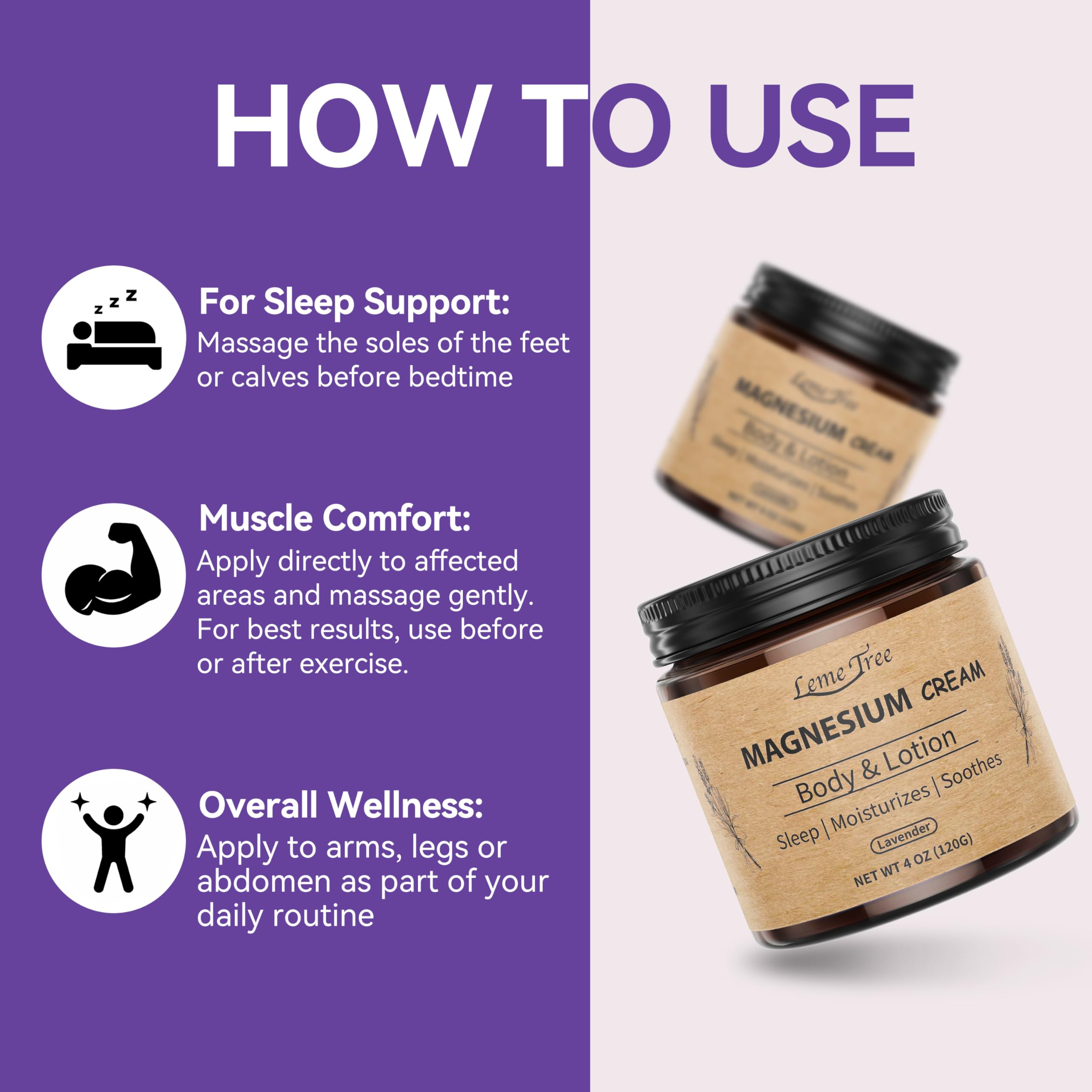 Kid-safe formula with organic magnesium chloride invites family-friendly use.