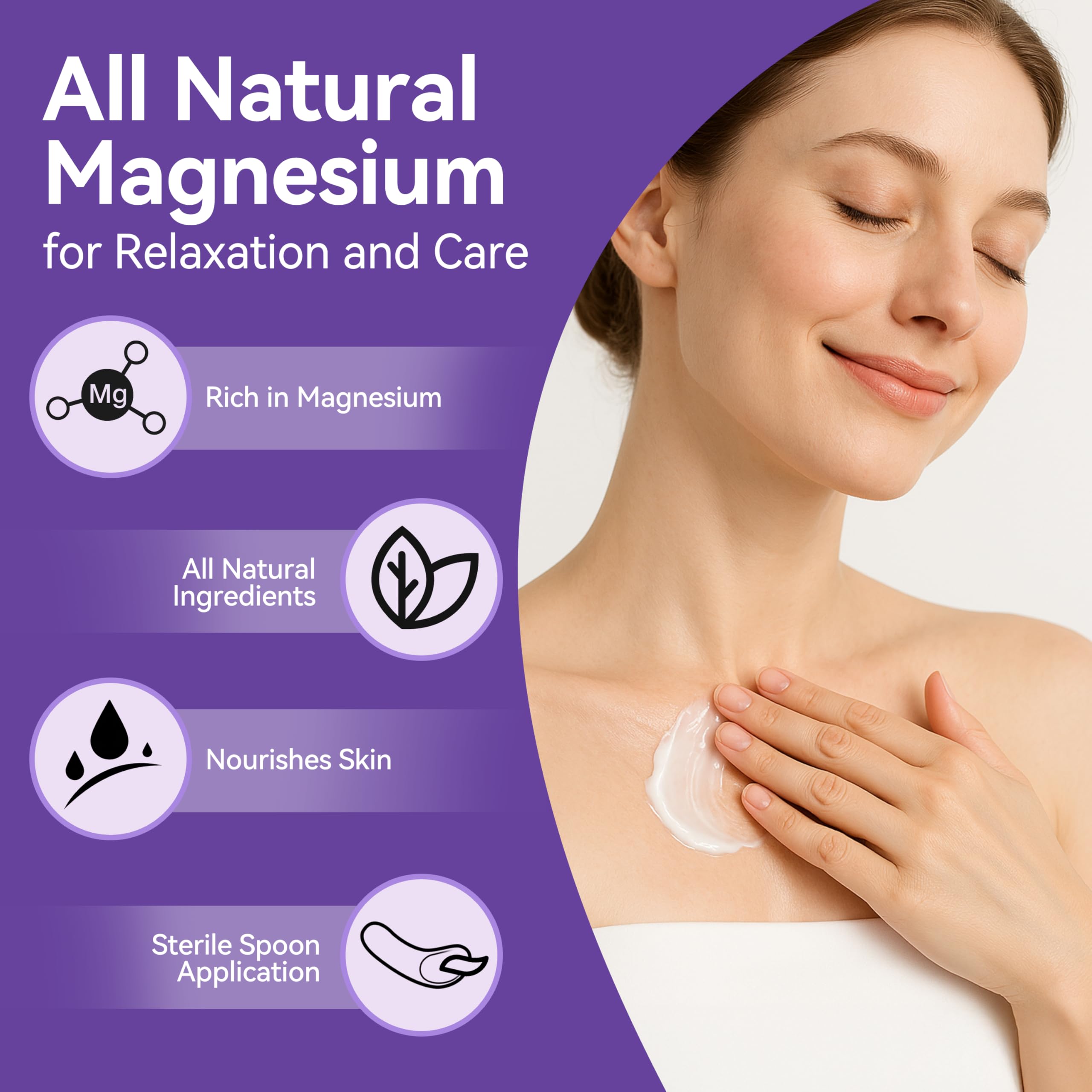 LemeTree Magnesium Cream lavender scent enhances a soothing bedtime atmosphere.