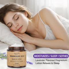 LemeTree magnesium cream on legs demonstrates easy, even application.