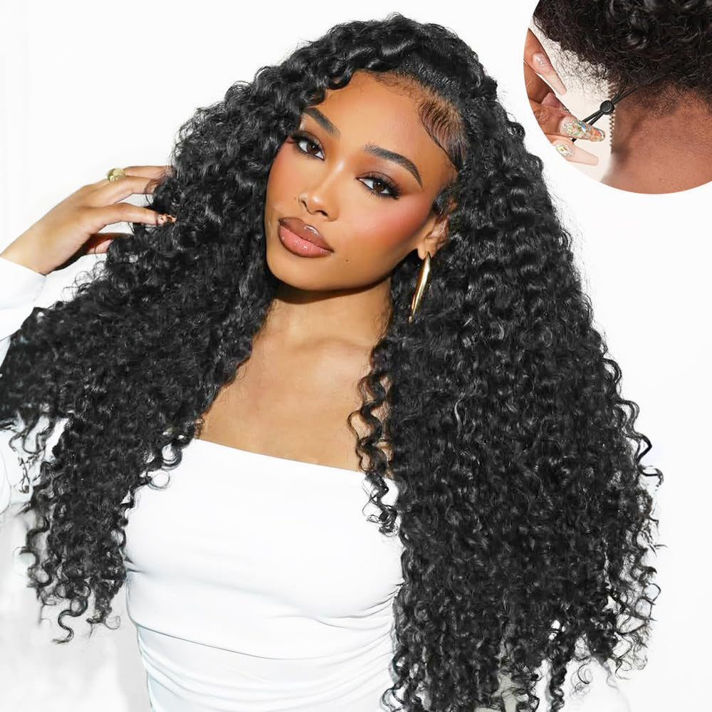 Lemiva 7x5 deep wave lace front wig packaging, premium presentation for gifting