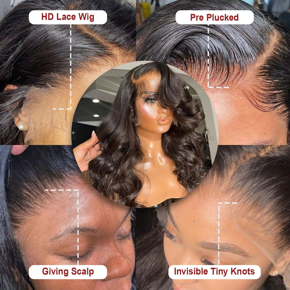 Lemoda HD lace front creates a seamless, natural looking hairline.