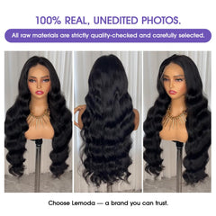 Lemoda virgin hair with intact cuticles for natural feel and durability.