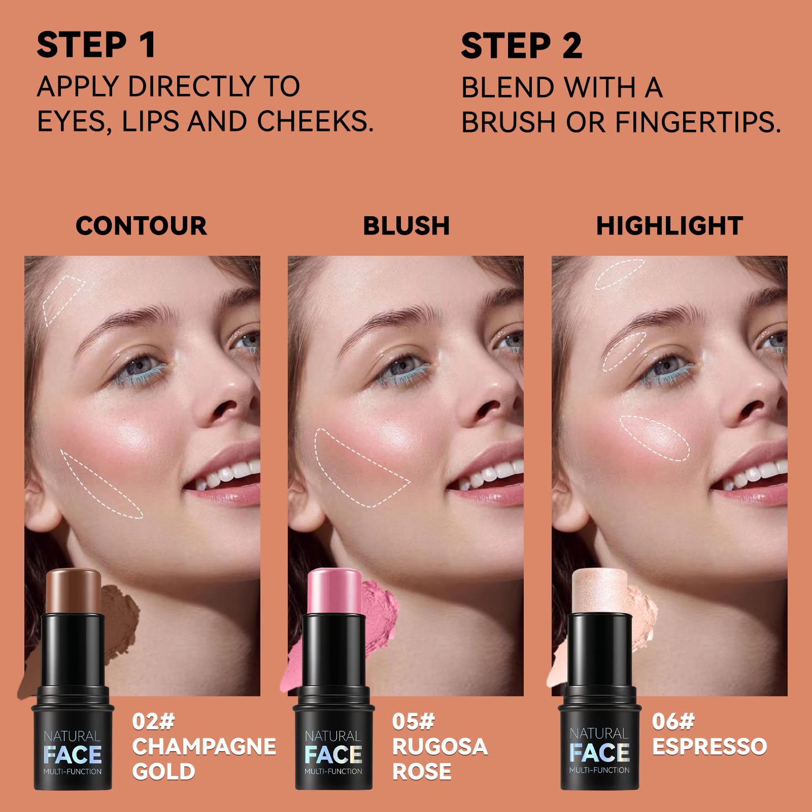 LemonSac contour stick texture close-up for smooth, easy application.