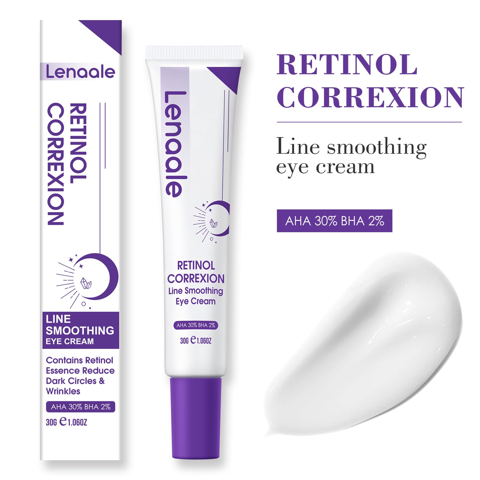 Lenaale Contorno de Ojos, cuidado suave para la zona sensible.