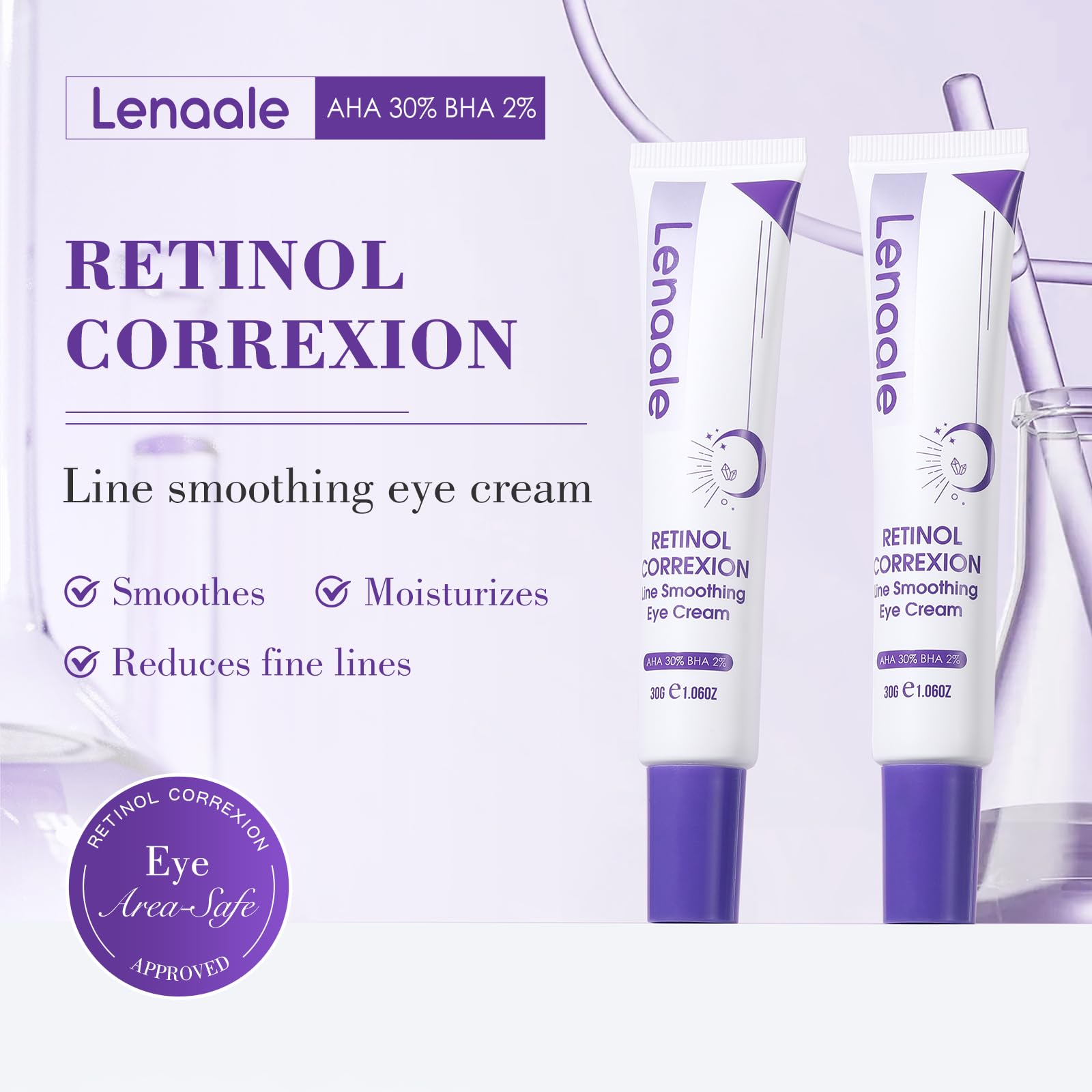 Textura cremosa de Lenaale, sensación suave que se absorbe rápido.