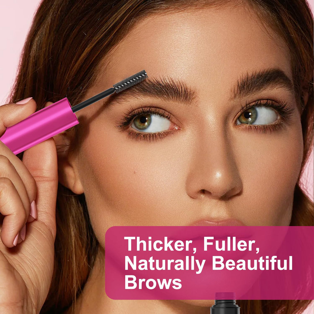 Lenaale eyebrow growth in natural light showing fuller, healthier brows