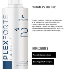 Lendan Plex Forte Nº2 Bond Filler: construcción de nuevos lazos proteicos en el cabello