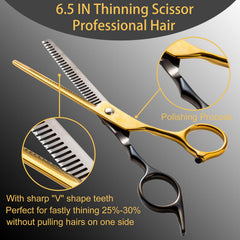 Lengnoyp long tail comb for accurate parting during trims