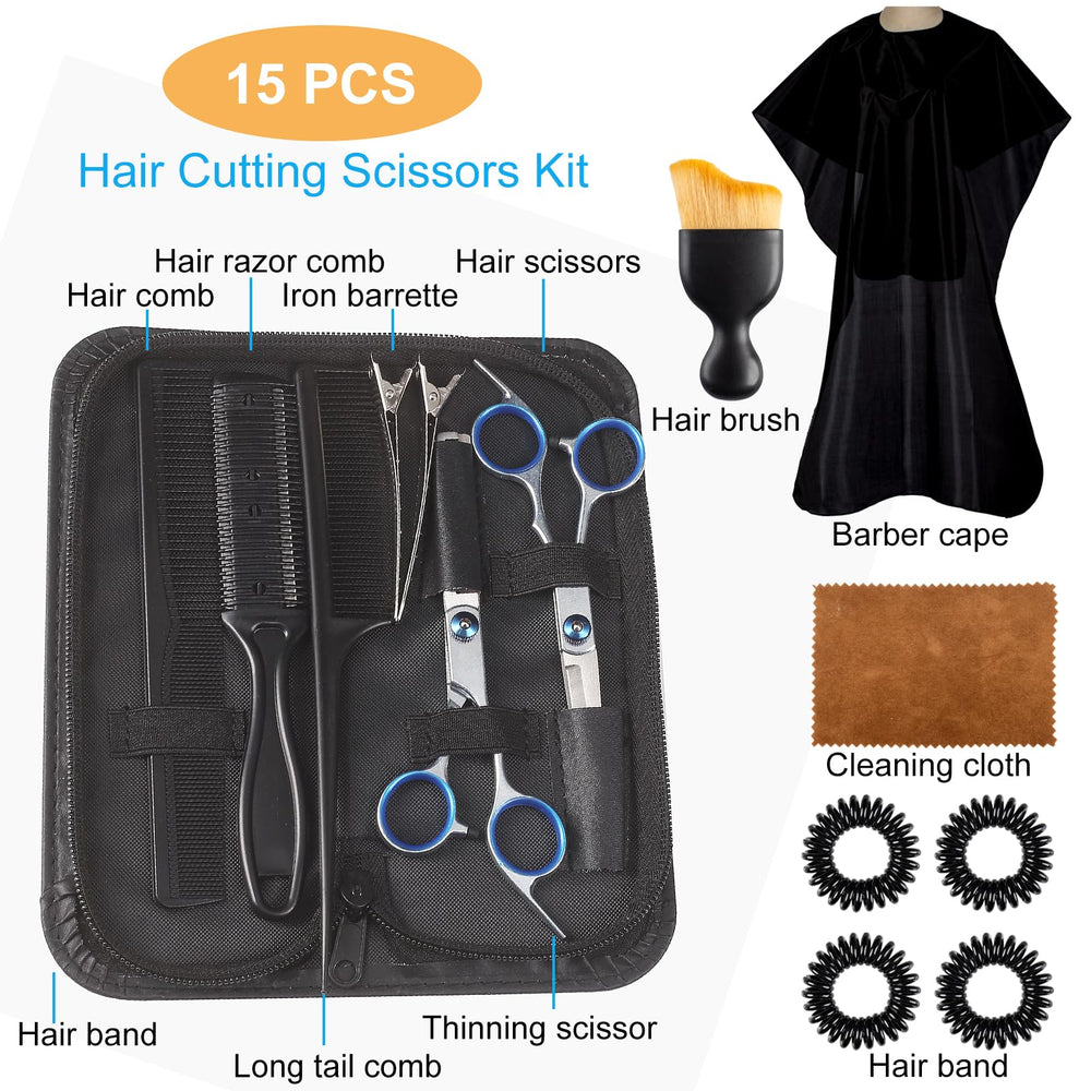 Lengnoyp thinning scissors add texture and bulk removal.