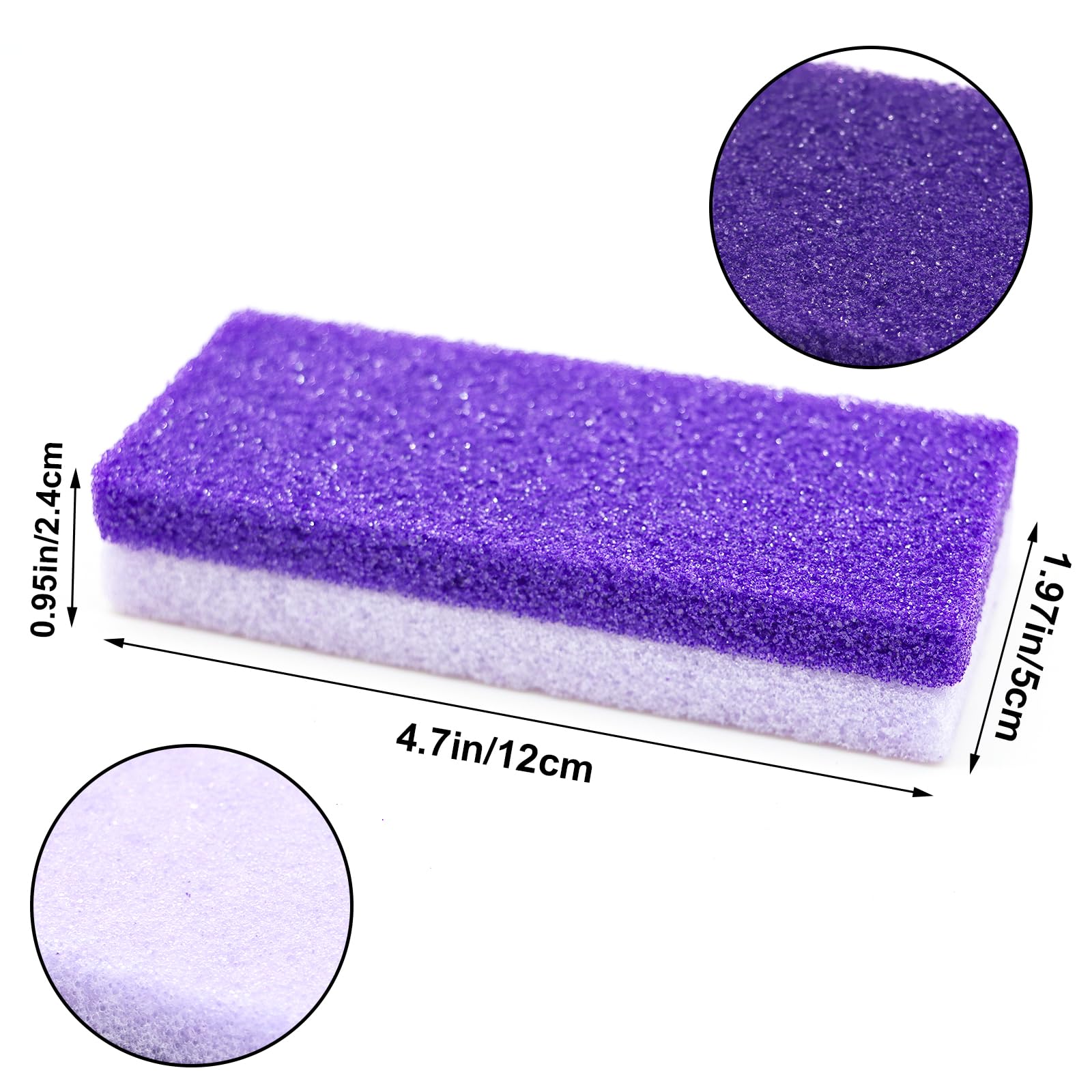 Lenpestia double-sided scrub stone with two textures for callus care.