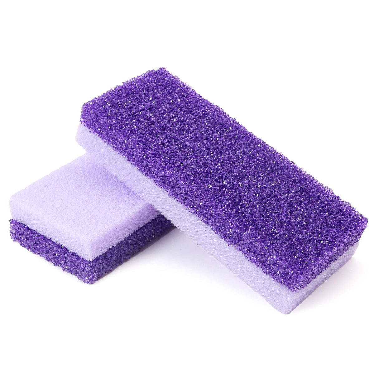 Lenpestia foot pumice stone 2-pack purple for smooth heels