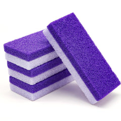 Lenpestia foot pumice stone 4-pack for effective pedicure exfoliation.