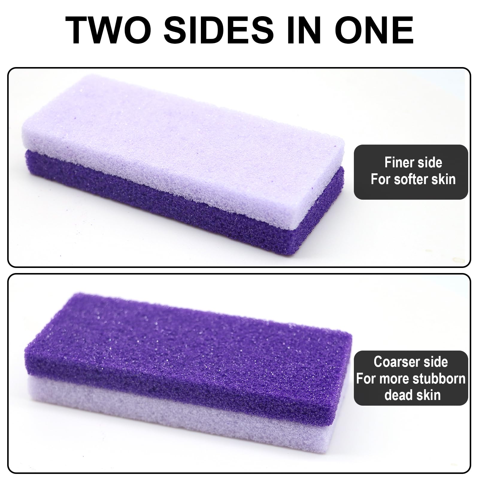 Lenpestia foot scrubber coarse side removes tough skin