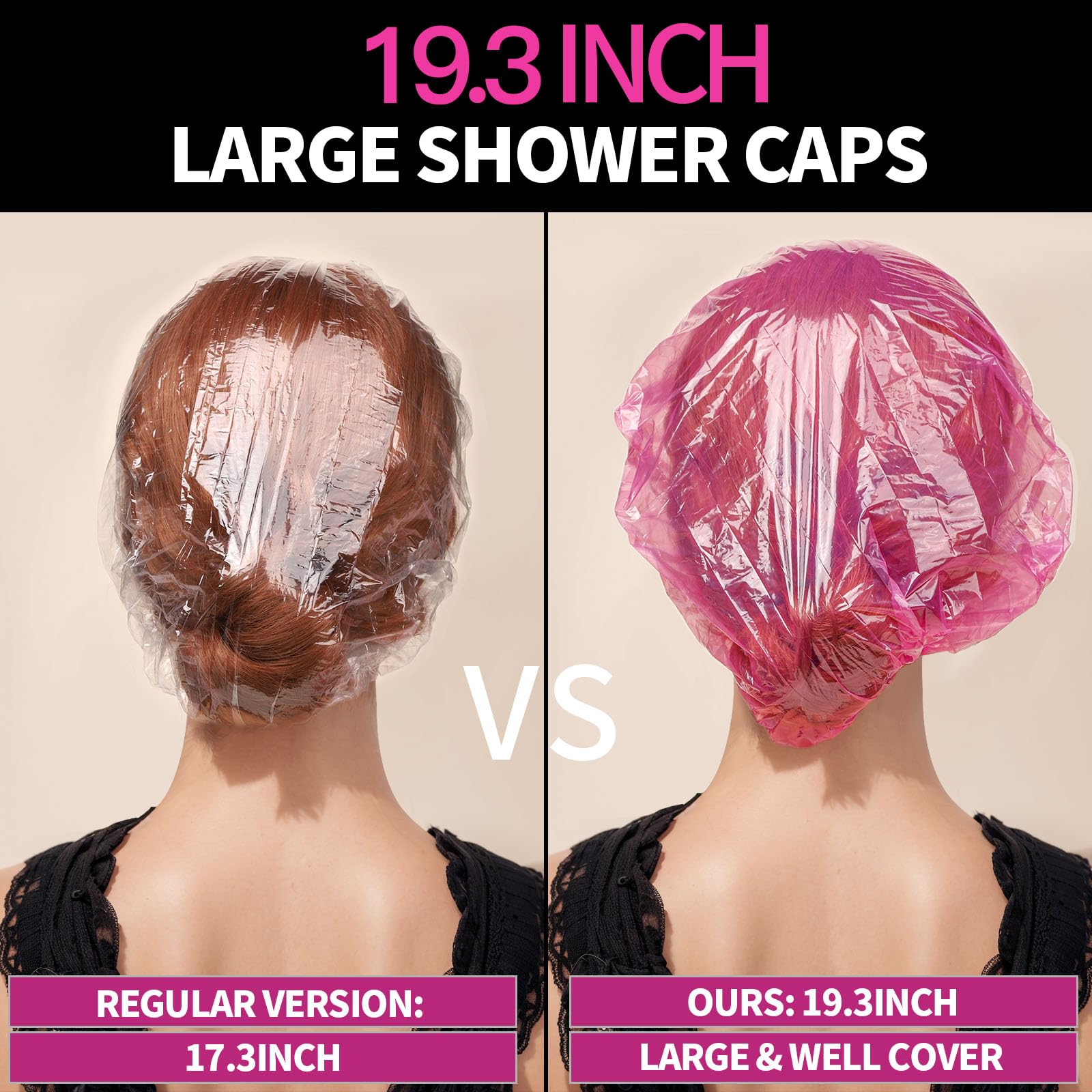 Gorro rosa LEOBRO de plástico grueso con ajuste cómodo.