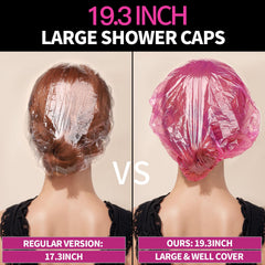 Gorro rosa LEOBRO de plástico grueso con ajuste cómodo.