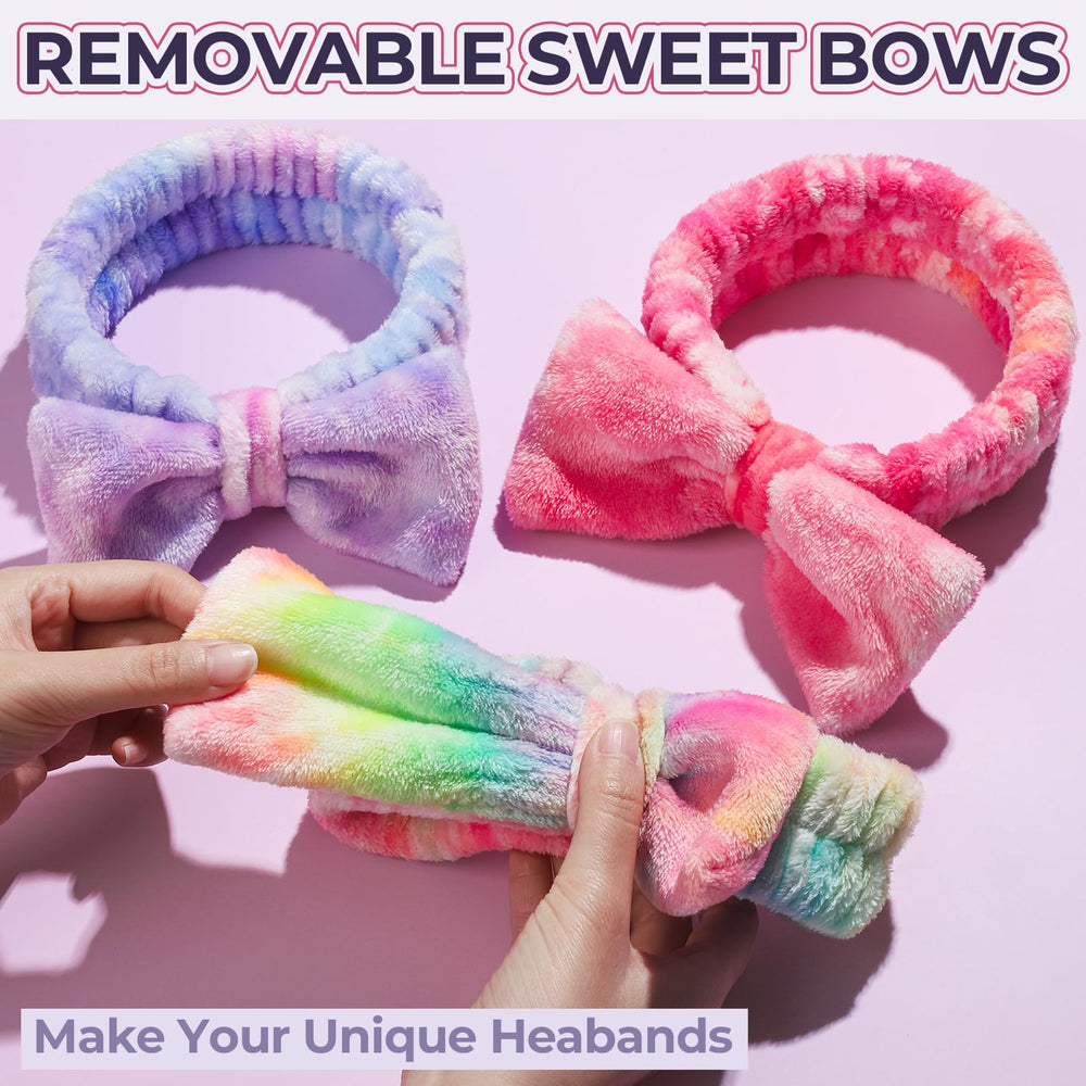 LEOBRO skincare headband set ideal for washing, masks, and spa days.