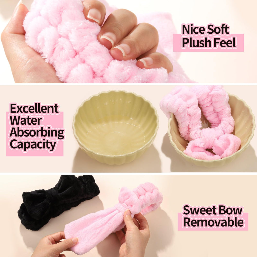 LEOBRO velvet hair scrunchies in black hold hair securely without slipping.