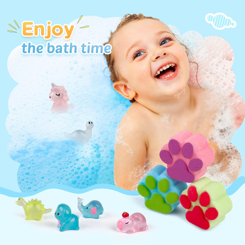 leoce dolphin toy-inside bath bomb brings ocean fun to bath time