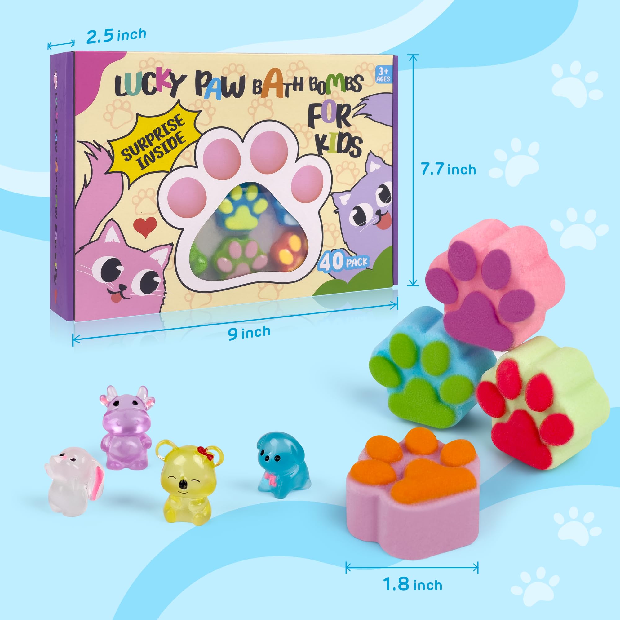 leoce unicorn toy-inside bath bomb reveals a surprise toy to spark imagination