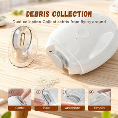 Leocfy 360° silent operation nail cutter for quiet grooming sessions.