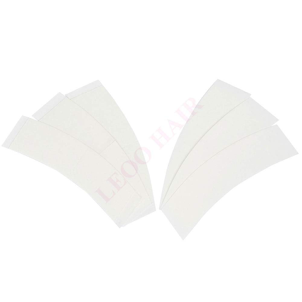 LEOO HAIR Ultra Hold tape clear with white liner for seamless wear.