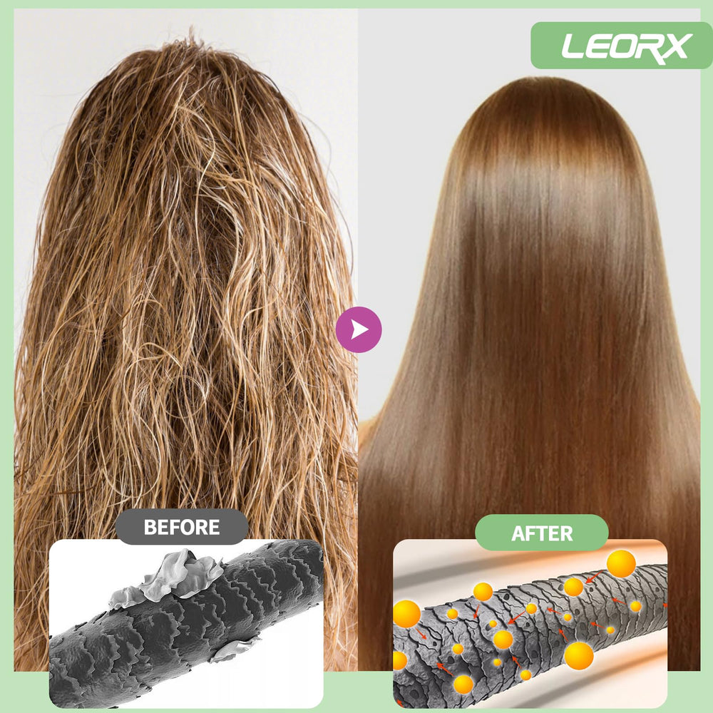 Leorx 3-in-1 color shampoo package for quick at-home coloring