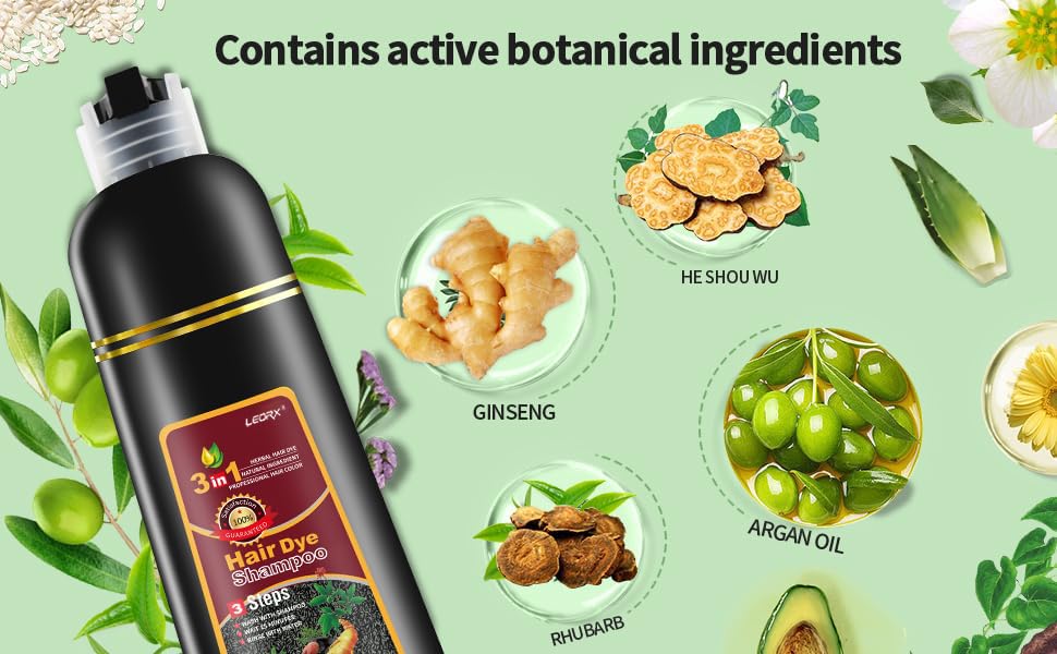Leorx wild ginseng olive oil formula bottle highlights nourishing color