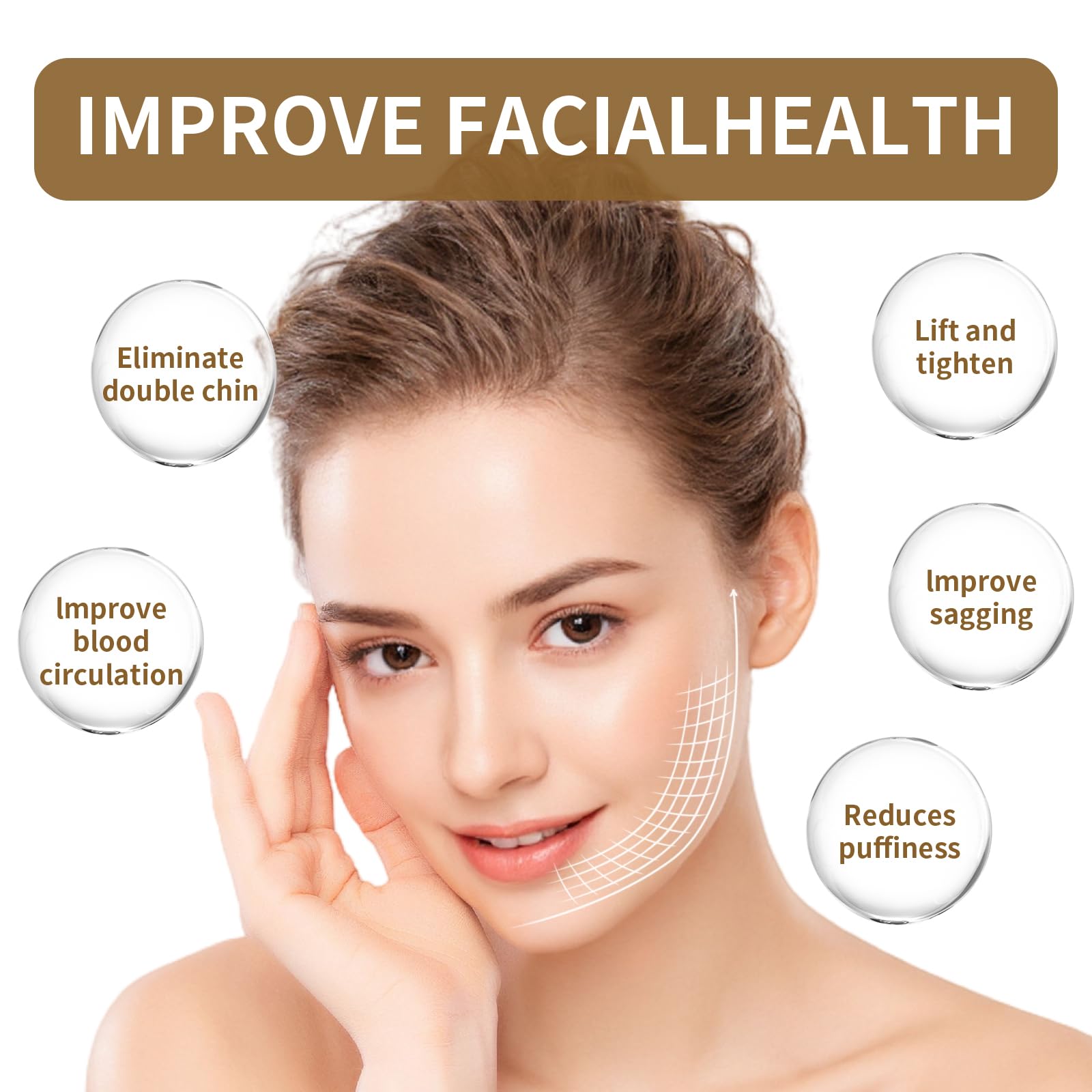 LEPIAOPIAO lymphatic contour brush designed for product absorption during skincare