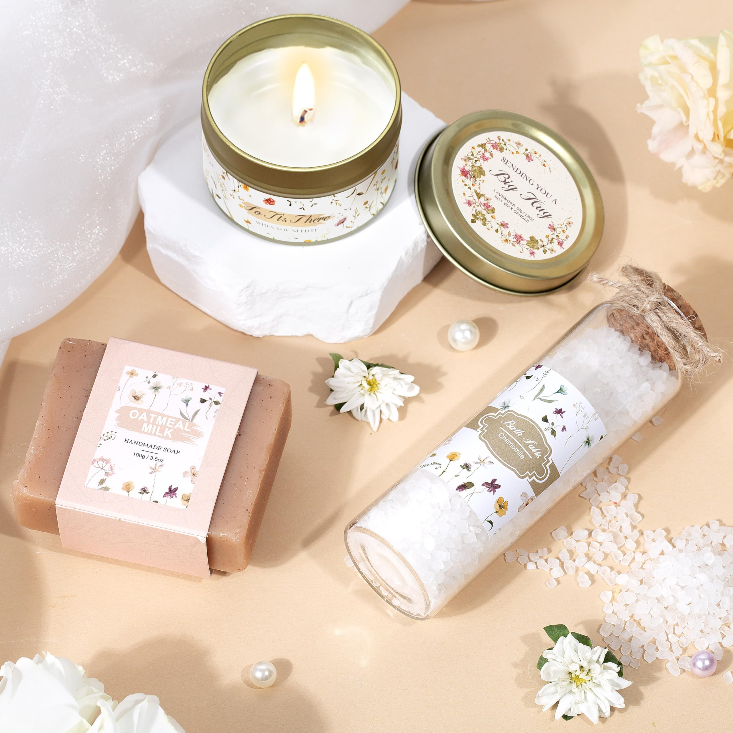 Lepiche lavender candle adds a soothing fragrance for unwinding at home.