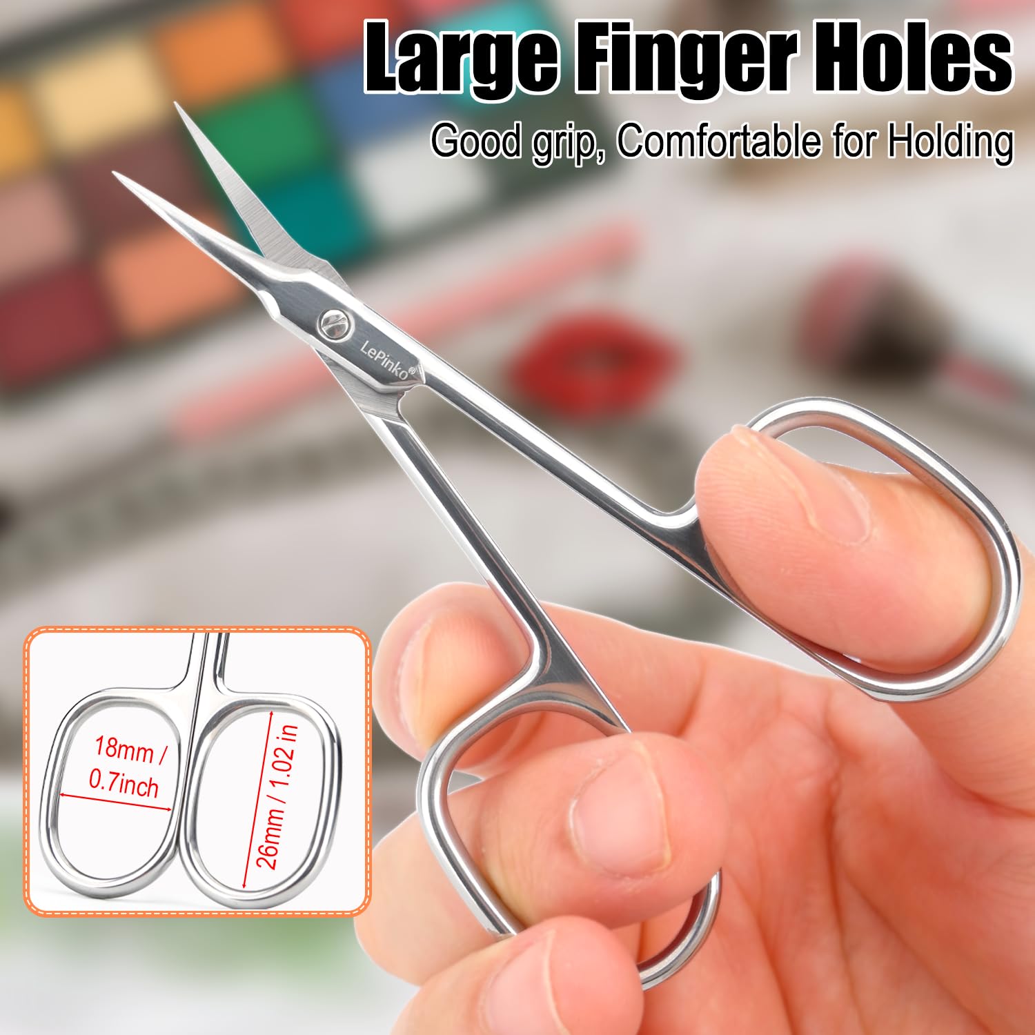 LePinko Cuticle Scissors crafted from 420 stainless steel for durability