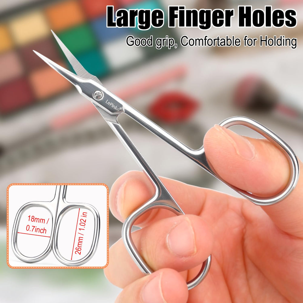 LePinko Cuticle Scissors crafted from 420 stainless steel for durability