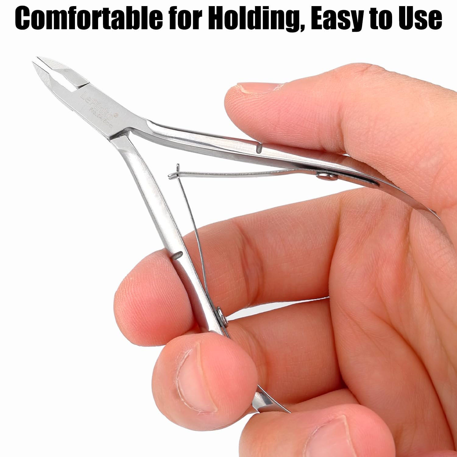 LePinko cuticle trimmer travel-ready design for on-the-go grooming.