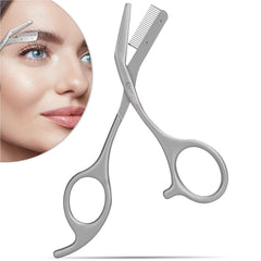 LePinko eyebrow trimming scissors with combs — precise shaping