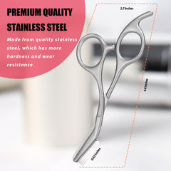 LePinko eyebrow trimming scissors with combs — integrated comb for grooming