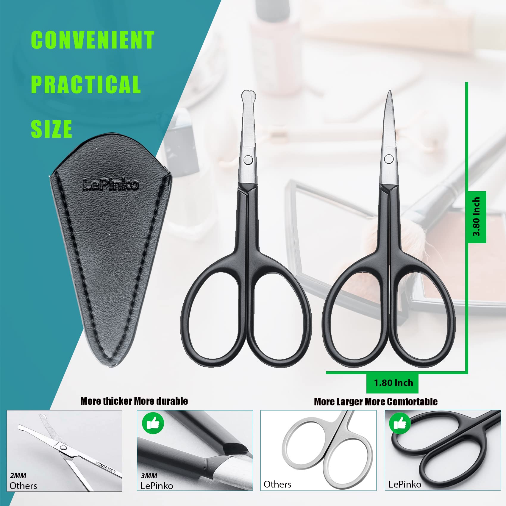 Nose and ear trimming kit from LePinko for precise, controlled grooming.