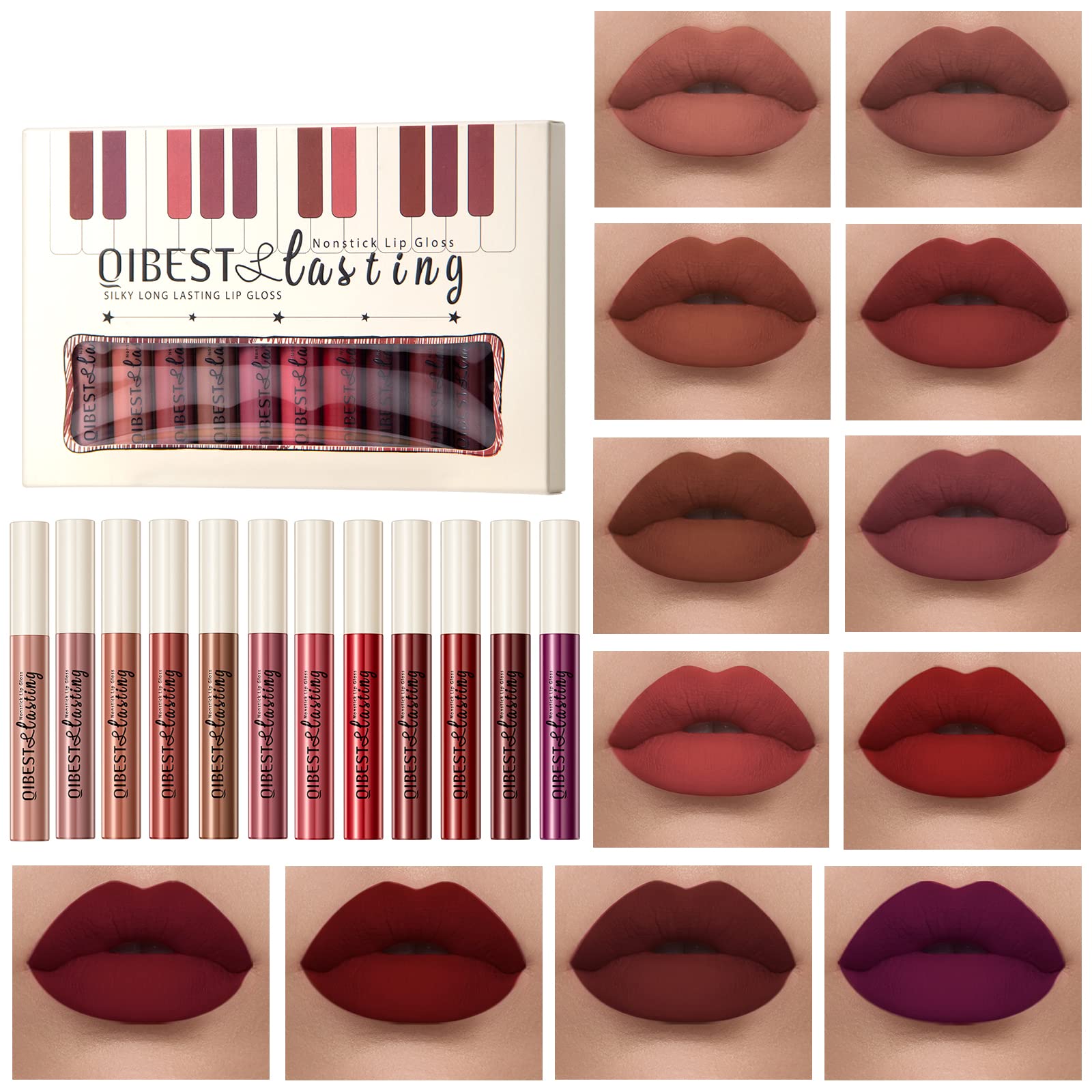 Lepke labial líquido mate tono nude, color duradero para todo el día.