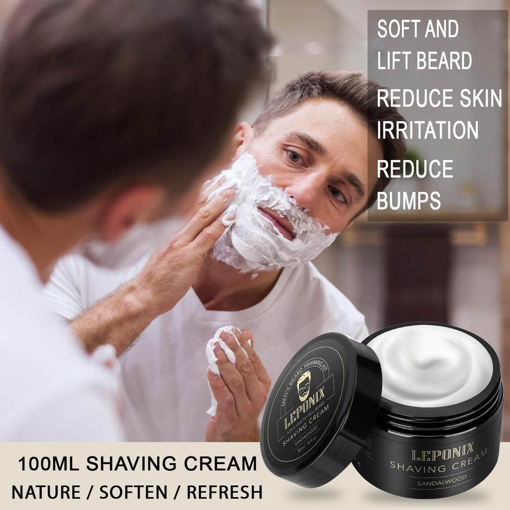 LEPONIX shaving bowl in stainless steel ensures quick, rich lather.