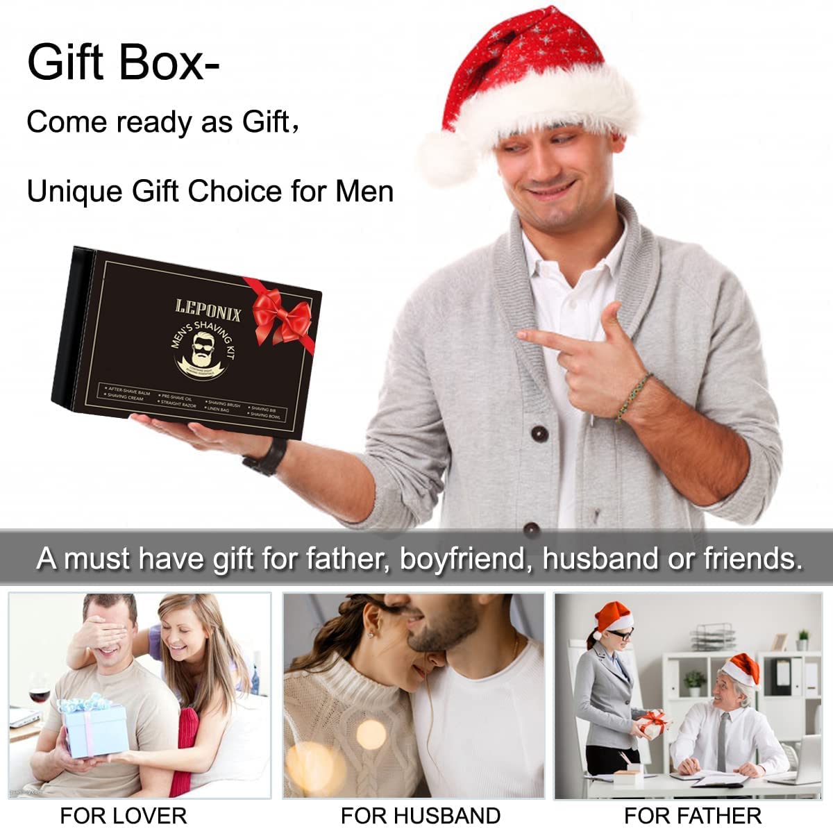 LEPONIX shaving bowl keeps grooming essentials organized