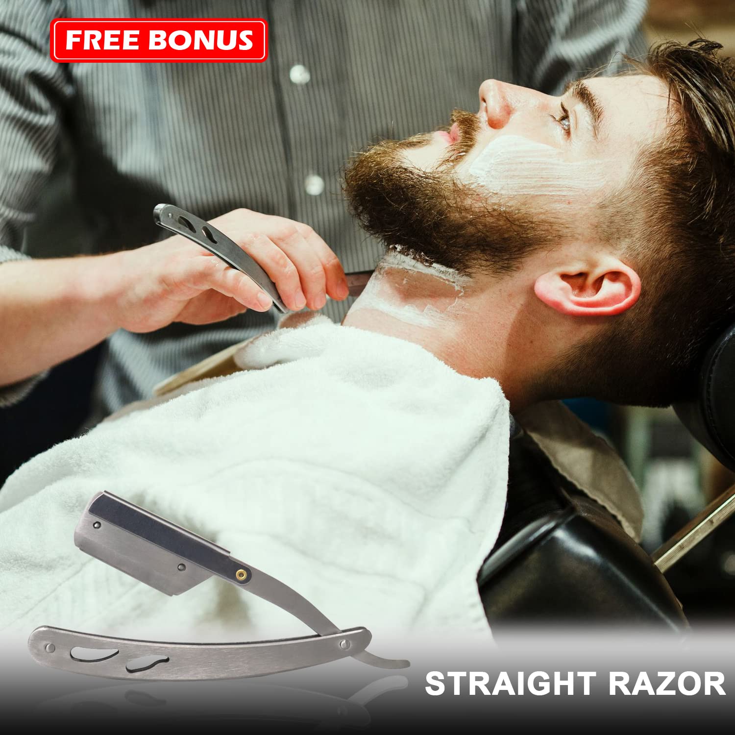 LEPONIX shaving brush ensures even lather and gentle application