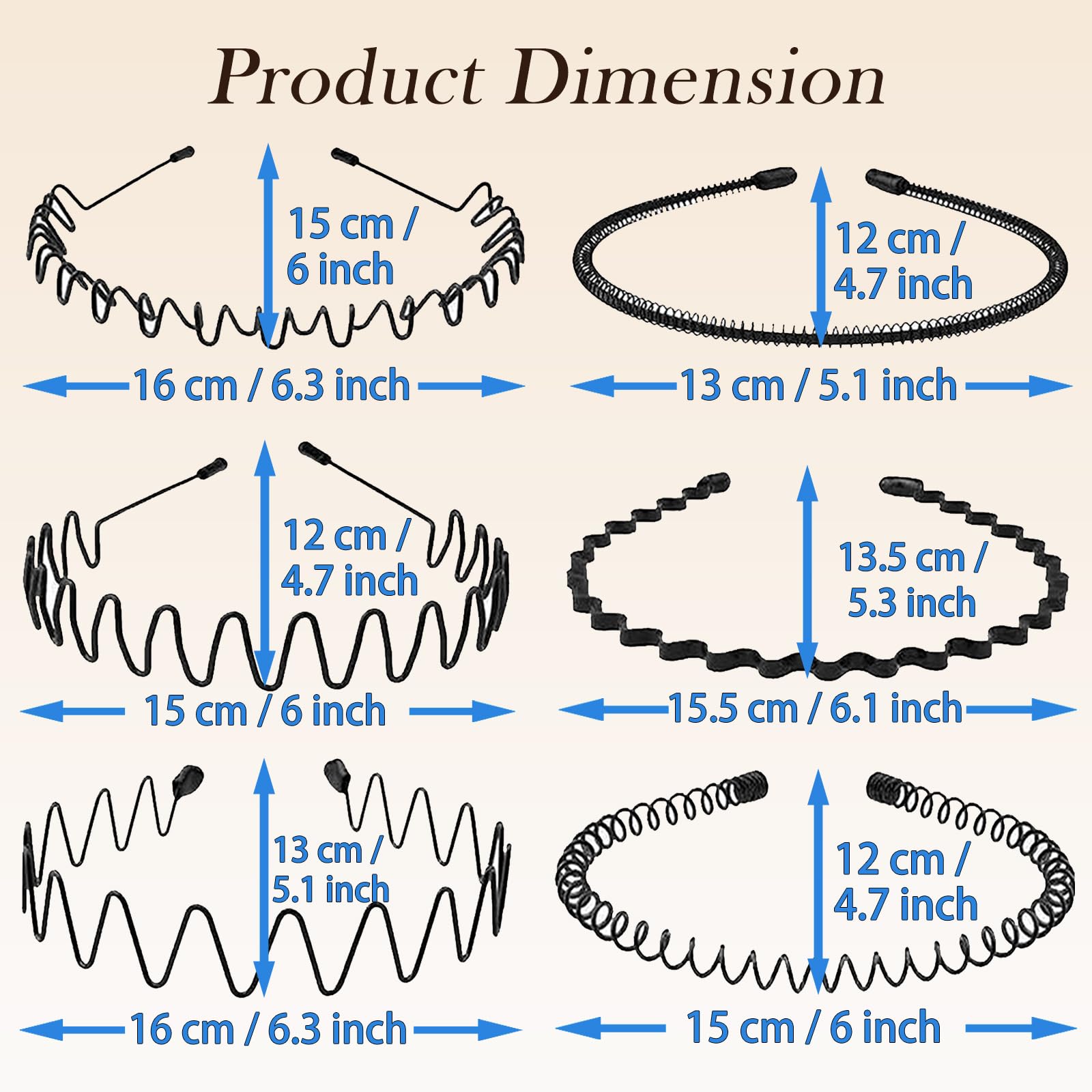 LERNOU adjustable wire headband with soft tips for comfort