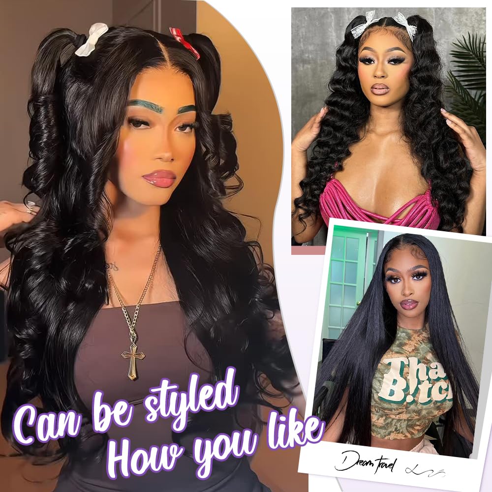 Leseater 13x6 lace front wig secure fit with four combs