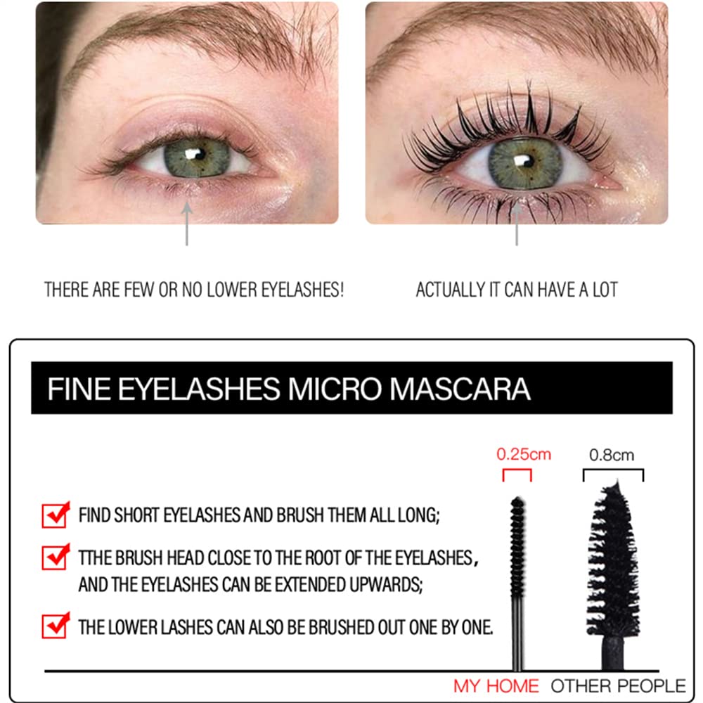 LESITI Mascara ultrafina aplica en pestañas inferiores de forma suave y definida