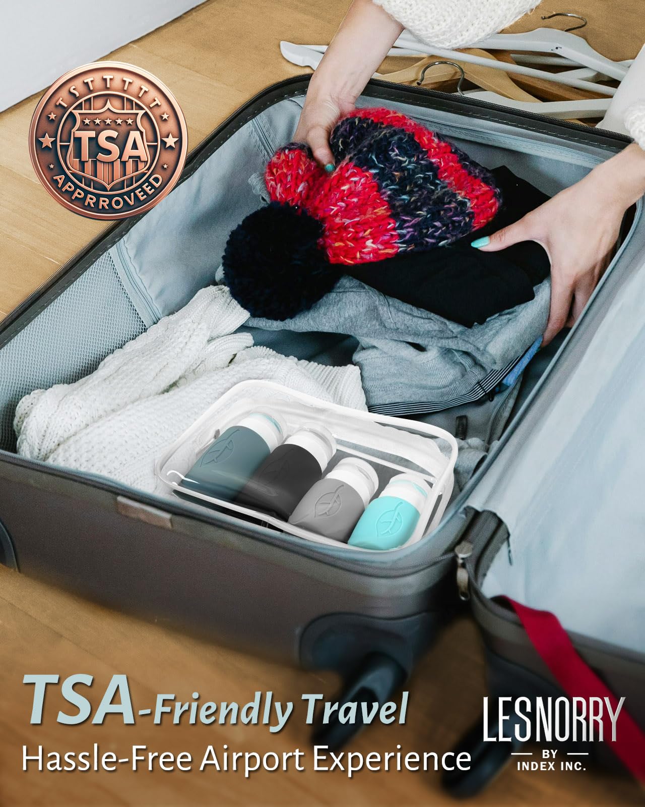 Lesnorry labels help quick content identification during trips.