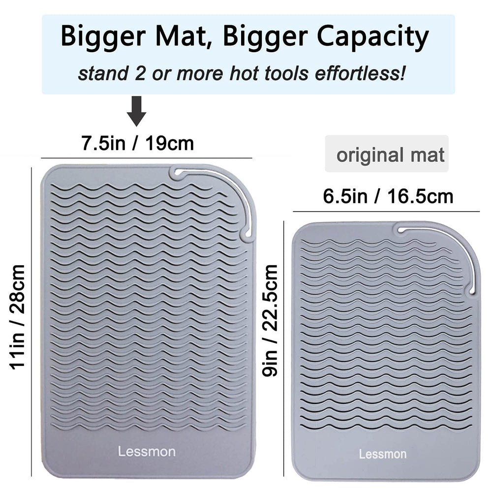 Lessmon 450f heat-resistance mat endures high heat during styling.