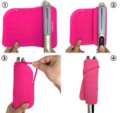 Lessmon silicone mat tolerates up to 450 F for hot tools