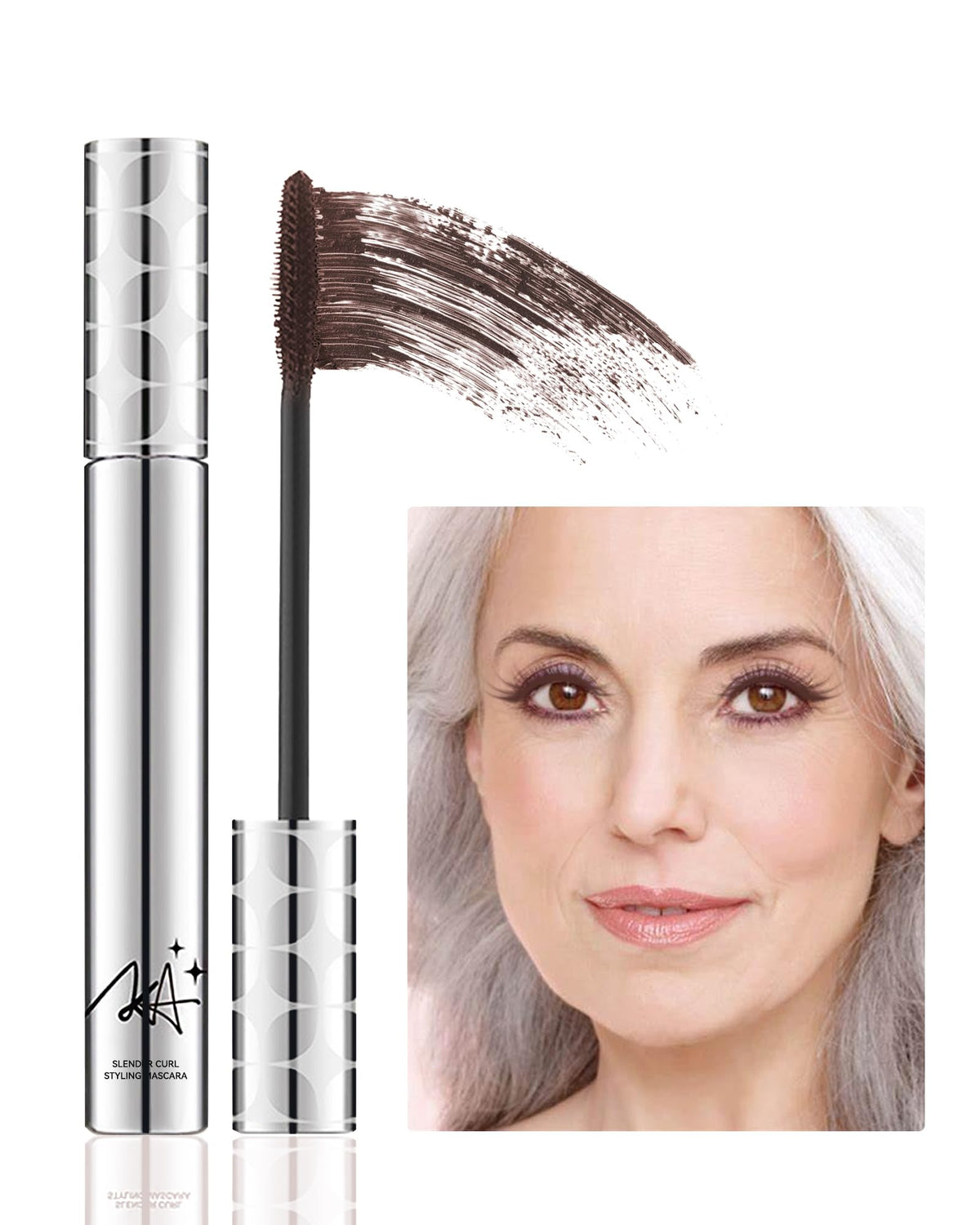 Lestpola brown mascara adds volume for fuller lashes with a natural lift