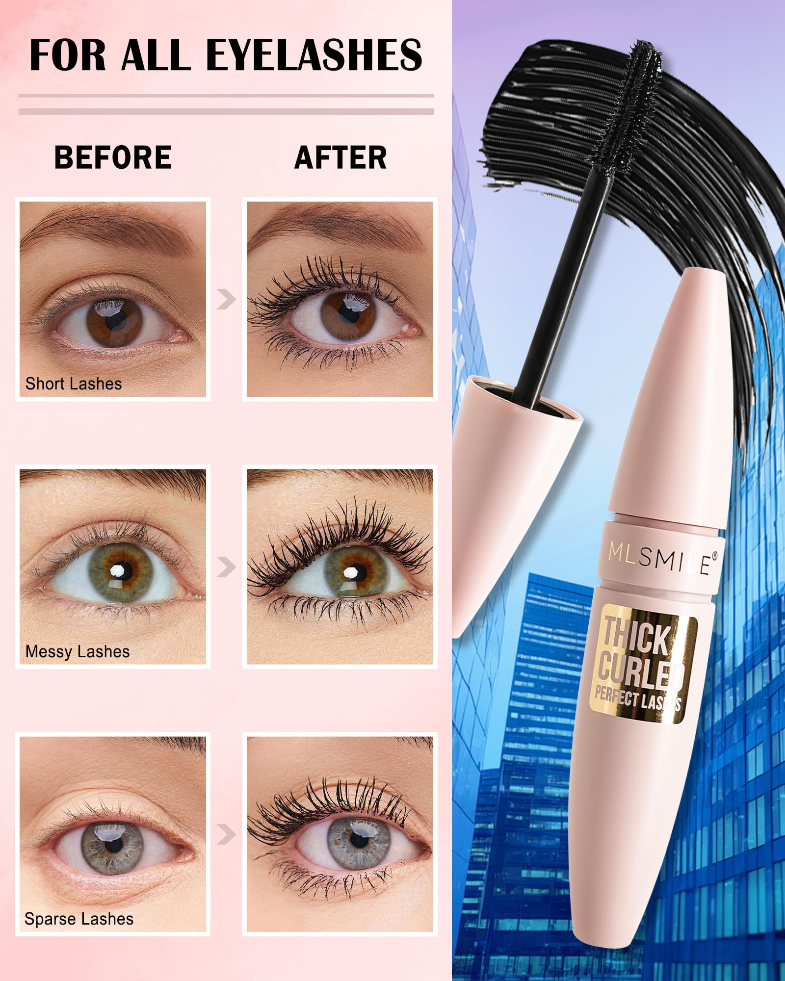 Lestpola Mascara Marrón Waterproof facilita la remoción con desmaquillante suave.