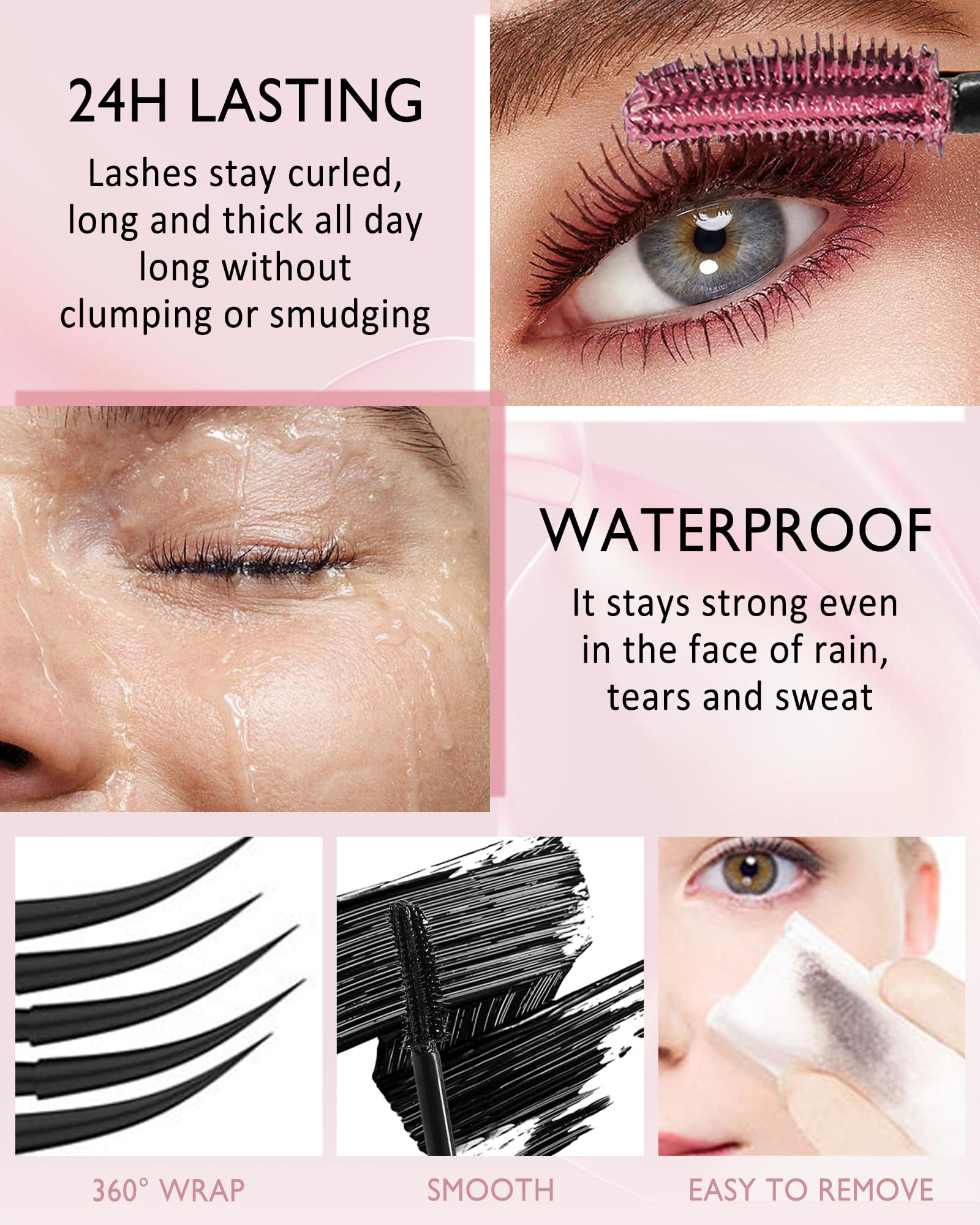 Lestpola Mascara Marrón Waterproof en tono marrón para looks naturales.